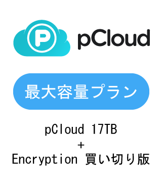 �y�ő�e�ʃv�����zpCloud 17TB + Encryption �����؂��