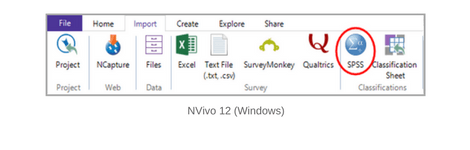 IBM SPSSƂ̃f[^݊ - NVivo 12 Plus(Windows)